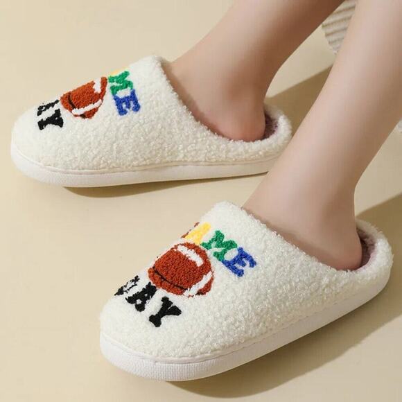 2/$30 NEW Football Game Day Superbowl Slippers - Picture 5 of 9